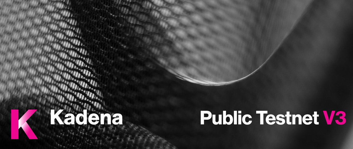 kadena_io's tweet image. Kadena’s public blockchain testnet is now fully open to the public.
The latest version of our #testnet includes important updates for #miners and interested participants, including the announcement of our mainnet #hashfunction.
Learn more: bit.ly/MtestnetV3