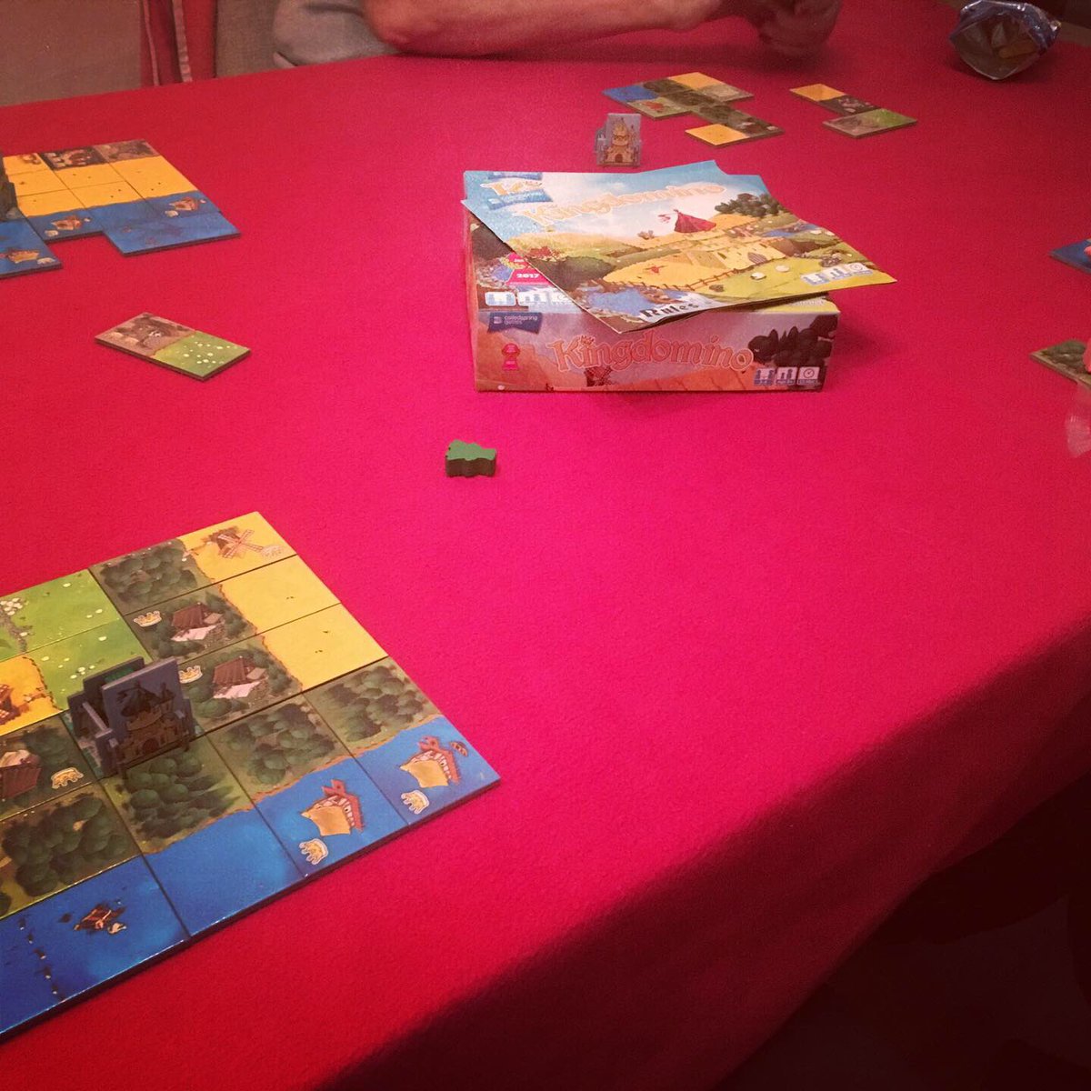 dicevscards's tweet photo. When you’re so bad at a game but finally post a decent score and win.....satisfying. Kingdomino FTW! #boardgames #cardgames #tabletopgames #hobbies #youtuber #games #kingdomino #blueorangegames #patternbuilding #tileplacement #boardgamegeek #boardgameaddict @BlueOrangeGames https://t.co/dlKb9Z4gMM