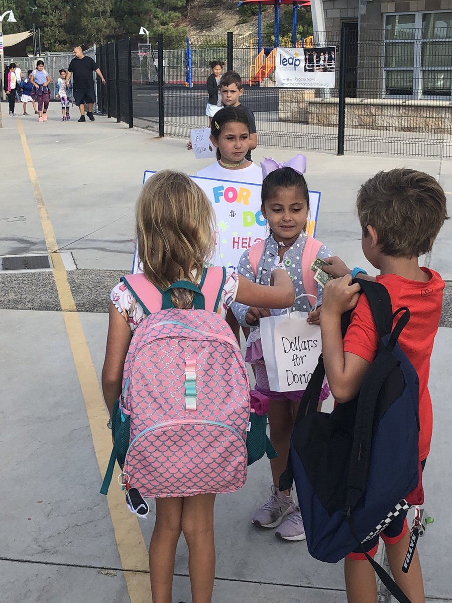 We are so proud of our student leaders who are raising money for those impacted by Hurricane Dorian. Thank you to our generous community for your donations! All proceeds will go to the Red Cross. #SEESSoars