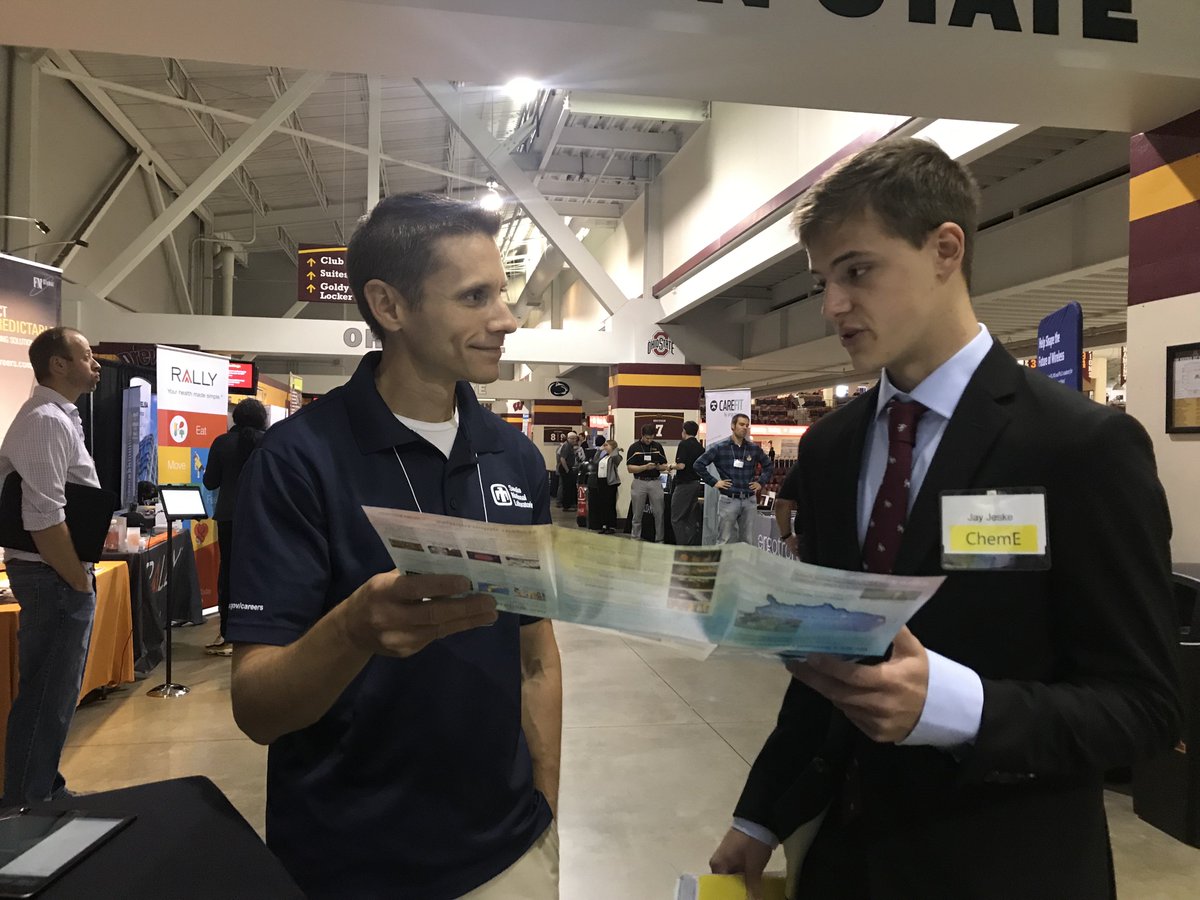 UMNCSE's tweet photo. More than 140 employers are waiting to talk to you today! Stop by the CSE Career Fair before 6 p.m. today at 3M Arena at Mariucci. Don't forget to get the app! https://t.co/I5D4O0WY2D #CSECareers https://t.co/NTeo7y4smJ