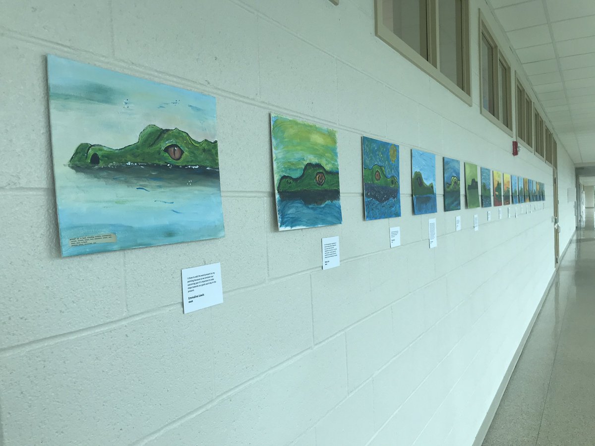 LucasClamp's tweet photo. #Envision2020RB high quality work of teachers put on display @RBHSGators from the facilitation of our visual art teachers #gatorinvasion. https://t.co/Zvp89kRfB1
