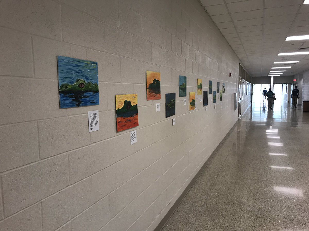 LucasClamp's tweet photo. #Envision2020RB high quality work of teachers put on display @RBHSGators from the facilitation of our visual art teachers #gatorinvasion. https://t.co/Zvp89kRfB1