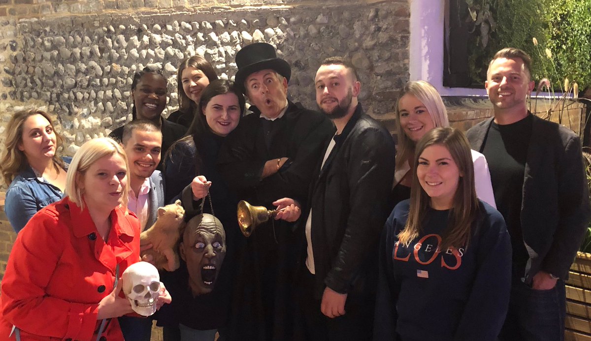 Spooktastic night out on one of our management development courses!  Really well looked after by our Jurys Inn Brighton hotel too! #happyistheplacetobe