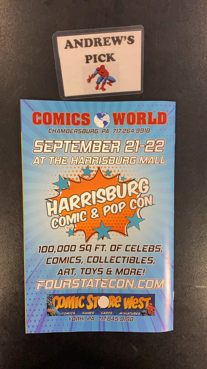 ComicsWorldPA's tweet image. Staff picks this week. @4statecomiccon this weekend!!!! #NCBD