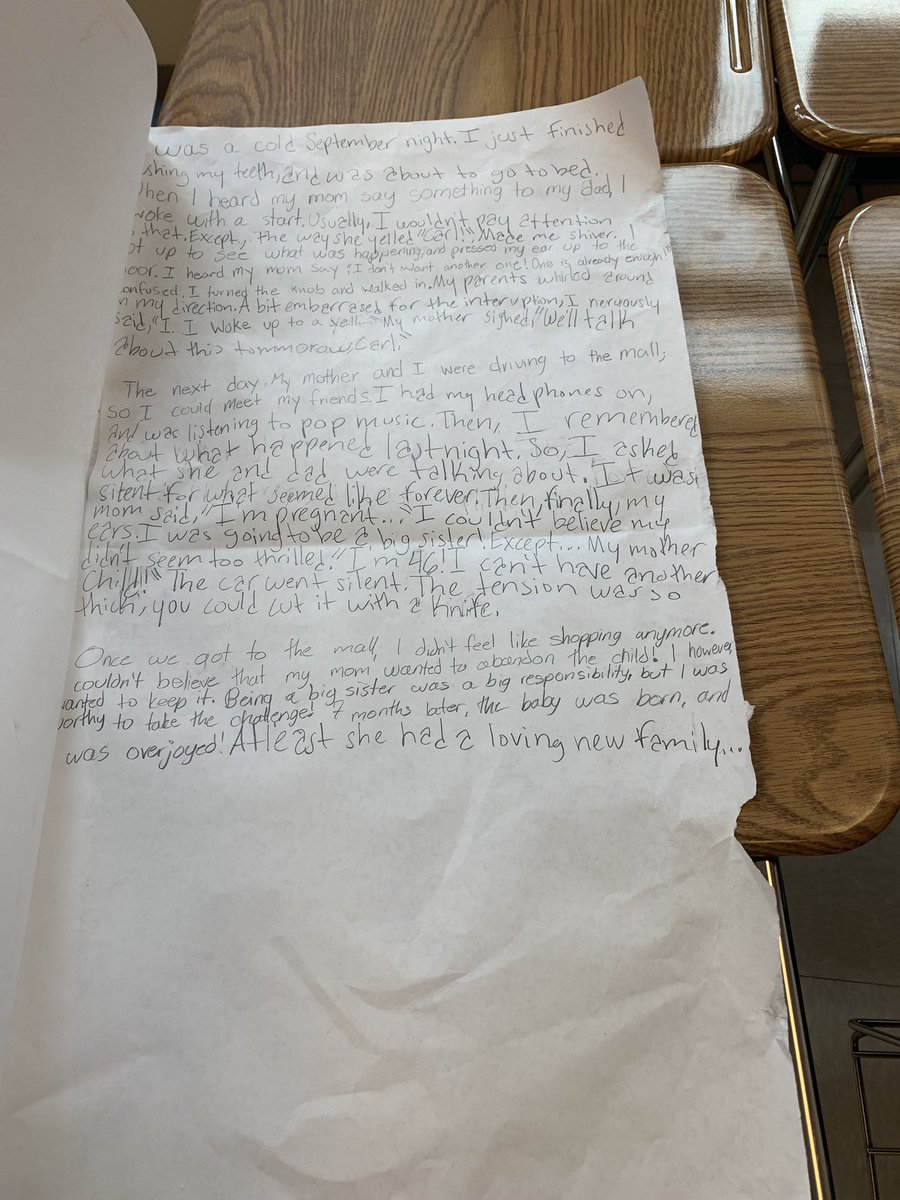 YasssMsC's tweet photo. Compared/contrasted the themes of two different stories, explored how one of the stories would be different with the opposite theme, rewrote the story, then illustrated a book cover for their new story. @SuttonPrincipal @TRobinsonsms @Sutton6thGrade @Burdis_SMS #wErkhard https://t.co/A4ZuNgpwor