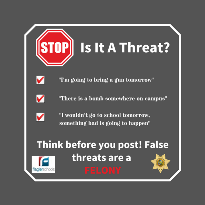 FlaglerSchools's tweet photo. The number of Florida youth charged with school related offenses has risen steadily in the last three years. Offenses can include making false reports about bringing a gun, bomb, or explosives to school. #ItsNoJoke https://t.co/GFgbvuzMLd