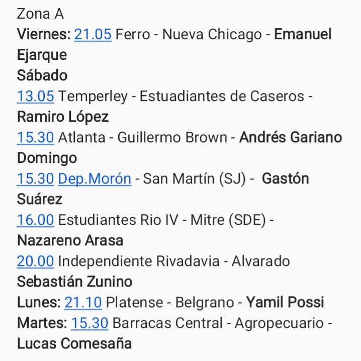 BrownTrelew's tweet photo. Fechas y horario de la Zona, para este fin de semana. https://t.co/SHRdaTcvAK