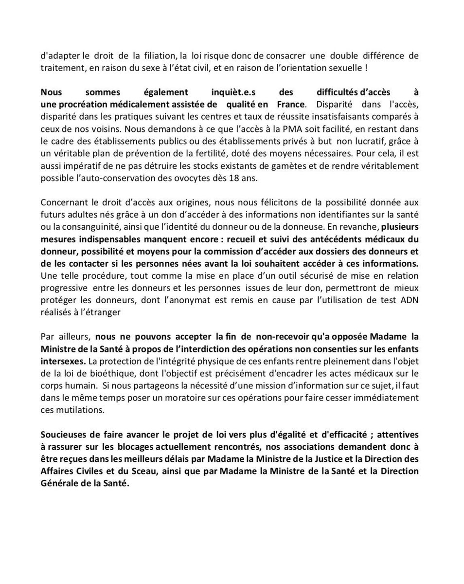 Un enfant si je veux quand je veux avec qui je veux..
Le droit de fonder une famille, en couple ou solo, hétéro, lesbienne ou trans, est un droit fondamental. Sans discrimination. #PMApourToutes même si loi a été améliorée elle doit encore progresser. #OnLutteraTantQuIlLeFaudra