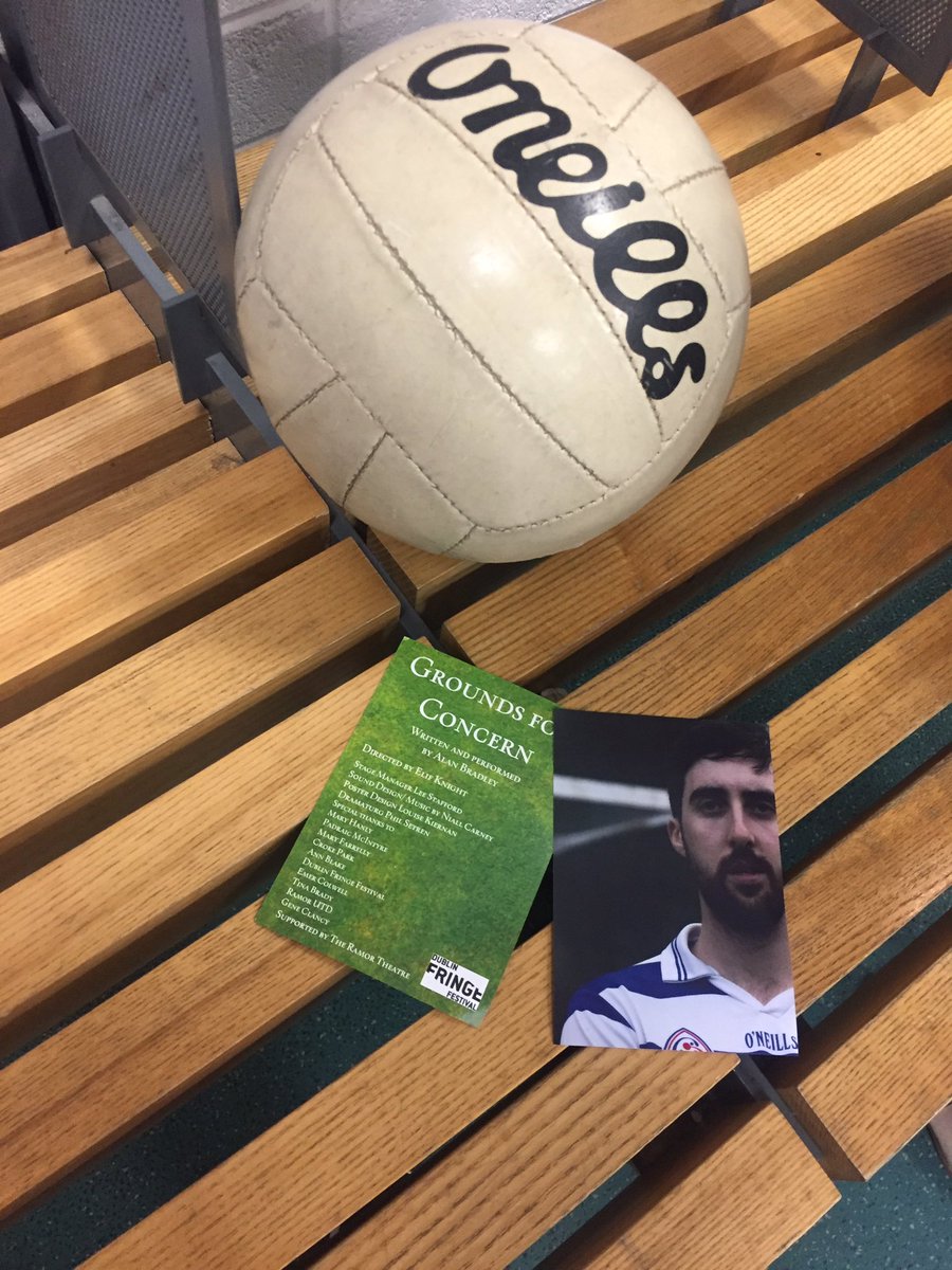 TiaCann's tweet photo. Congrats to @AlanBradders on #groundsforconcern tonight @CrokePark @dublinfringe #GAA amazing show! https://t.co/AysT2iibzY