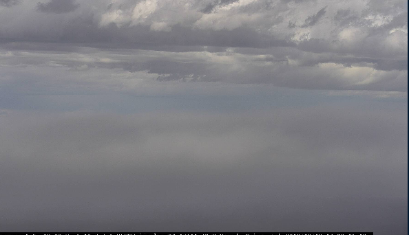 NWSElko's tweet photo. The BLM webcam at Fairview peak (looking NW) is picking up on dust being blown off from the Carson Sink. Some of this is likely to spread into parts of far western Lander County #nvwx #LanderCounty https://t.co/9KCQOcgy7J