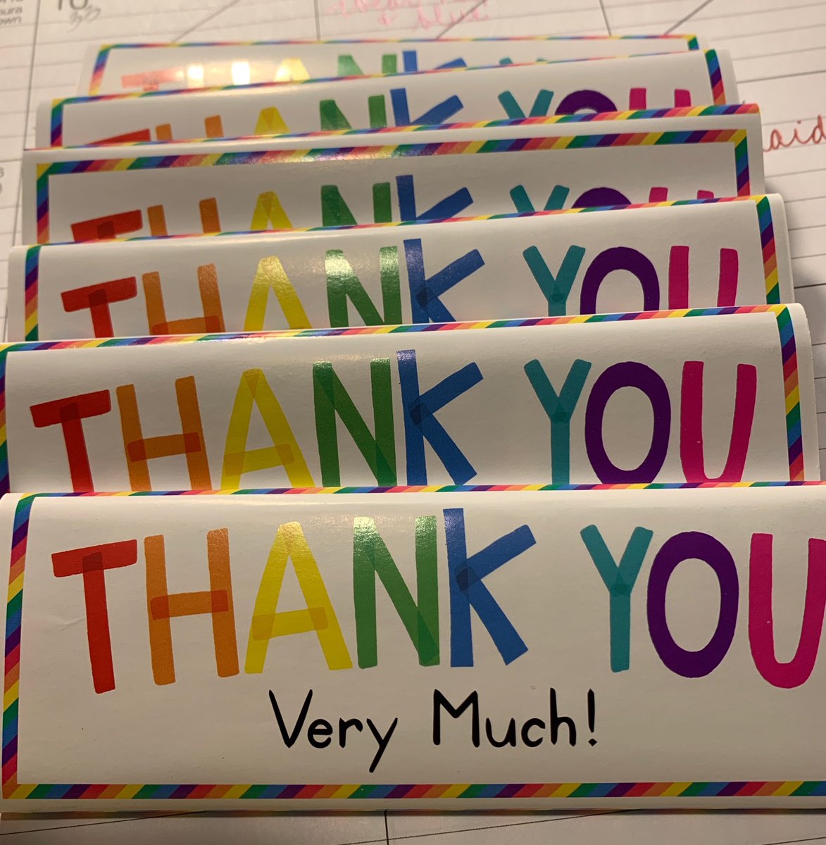 Today I prepared chocolate 🍫 bars with cute covers for substitutes or whenever I need a quick thank you!  ⁦<a href="/target_teachers/">TargetTeachers</a>⁩ ⁦<a href="/teacher2teacher/">Teacher2Teacher</a>⁩ #littlethings #thankyou