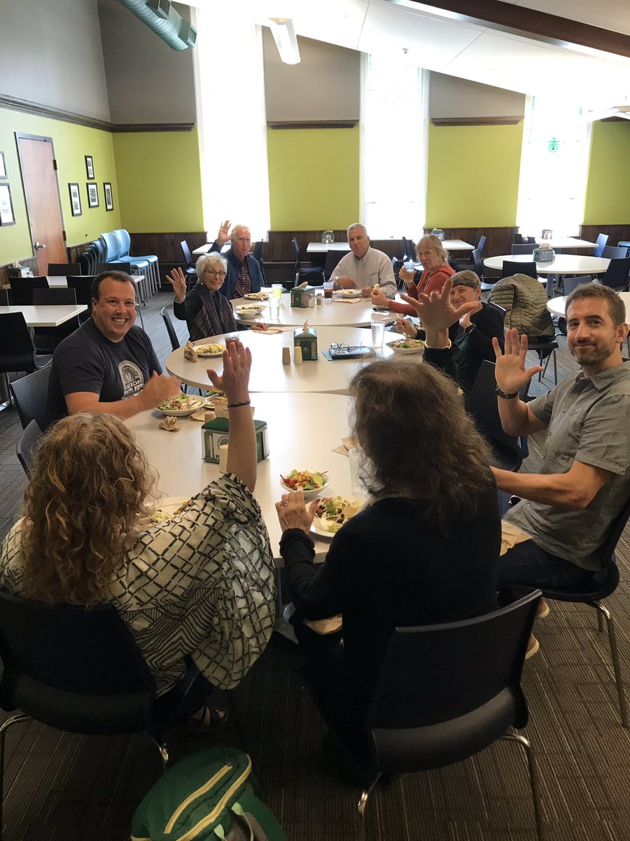 mmcenerny's tweet photo. Hurray for the https://t.co/JZqVLwhZNA Board and stakeholders, who continue to encourage and support best practices at the middle level.  Having fun at Huden Dining Hall!  #middleschoolisnotabuilding #vamle #vted #castletonedu https://t.co/dTIUIZnbag