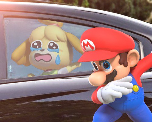 SpaghettiBoy64's tweet photo. Isabelle beat me in #Smash so I locked her in this #hot car #owned https://t.co/YbYuGI2nFS