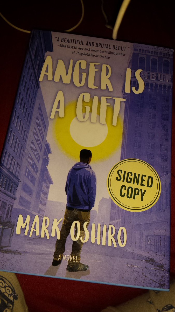 I foud this in my bookoutlet haul 😍 Always nice to get suprise like this #bookoutlet #MarkOshiro #AngerIsAGift #books #reading