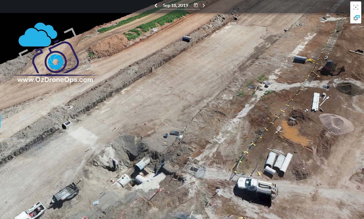 OzDroneOps's tweet photo. Yes - it's a weekly interactive 3D model of your site progress  @ProbuildAust @WatpacLimited @fultonhogan @JohnHollandAus @Laing_ORourke @CPBContractors @HansenYuncken @abcmelbourne @LendleaseGroup @hutchies1912 @Nexusinfra @builtAU @ScentreGroup @OzDroneOps https://t.co/RXVbm3h5sC