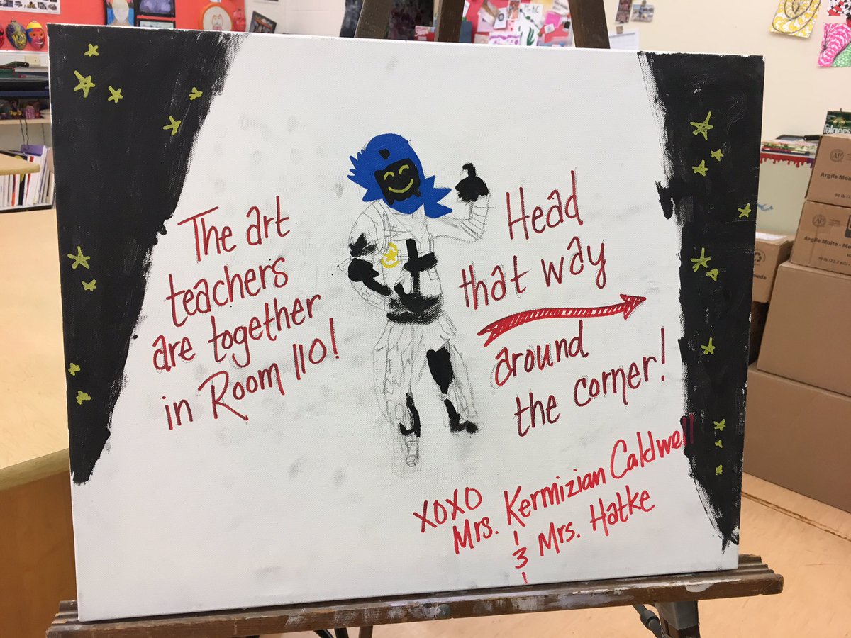 MrsHatke's tweet photo. Happy back to school night #RFIShuskies! @RFIS_art and I will be together in Room 110! https://t.co/tnyfQt6cUp