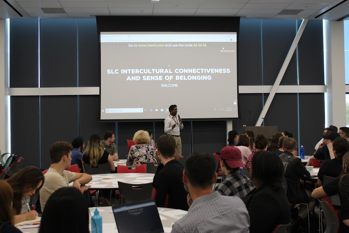slcbiz's tweet photo. Tonight was Intercultural SLC, hosted by @suchejames from @LimestoneDSB .
Teaching first year students how to foster our culture of #belonging through intercultural awareness and competency. #SLCValues #ProudtobeSLC @whatsinsideslc https://t.co/kFvkSXV8ty
