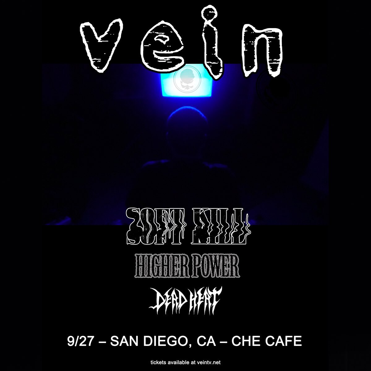 SodaBarSD's tweet photo. FRI 9/27 @theCheCafe – @VEINband w/ @_SoftKill @HigherPowerUK @DeadHeat805 • https://t.co/SEv0XYwpRH https://t.co/gt4llHS44c