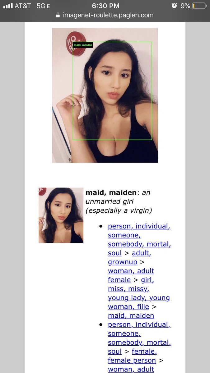 itsbloodymarie's tweet image. All of ya’ll got really nice stuff from   #imagenetroulette meanwhile I get called an unmarried VIRGIN. ME AND THE AI ARE SQUARING UP ON SIGHT #imagenetroulette