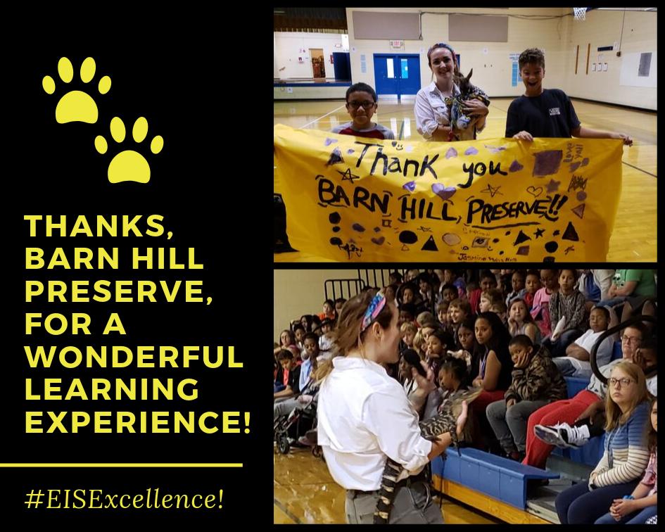 EssexBulldogs's tweet photo. Today was amazing! Thanks, Sam from Barn Hill Preserve, for giving our students a once-in-a-lifetime educational experience with all of your exotic "animal ambassadors!" Come back and visit us any time! 

#EISExcellence https://t.co/dpVwXxBOsd