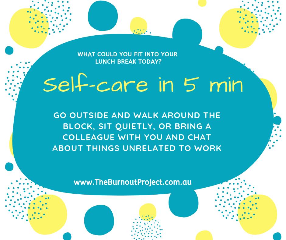 DrAmyImms's tweet photo. What's one little thing you can do today for self-care?
It doesn't have to mean huge effort or finding hours of extra time. 5 mins is long enough to give your mind a break.
The sunny spring day in Hobart is perfect for a quick break outside.
#burnout #selfcare #workplacewellbeing https://t.co/v3kSjSMecU