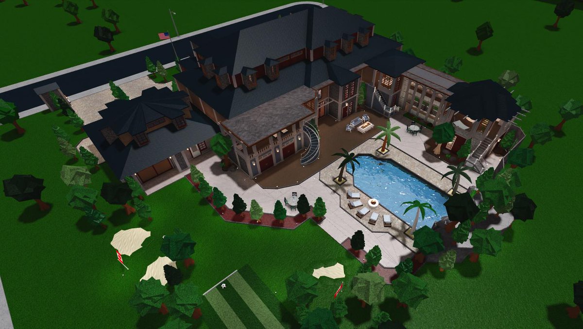 Jo On Twitter American Style Mansion I Hate Doing Big House Builds Because I Suck At Interior Design Terrain And Landscaping Is Where Its At Babieeeeeee Roblox Bloxburg Welcometobloxburg Bloxburgmansion Https T Co Gehvgxywer - big houses in roblox bloxburg