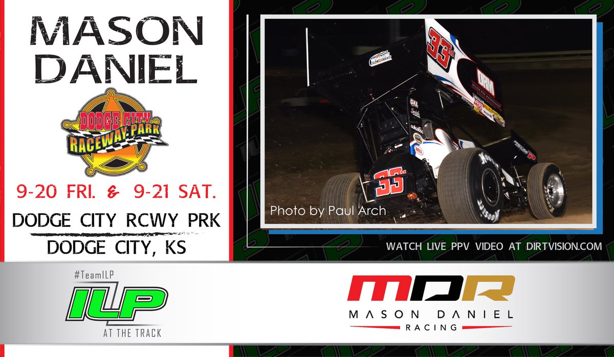 A <a href="/WorldofOutlaws/">World of Outlaws</a> doubleheader marks <a href="/MasonDanieI/">Mason Daniel</a>’s debut at @DCRacewayPark! #TeamILP