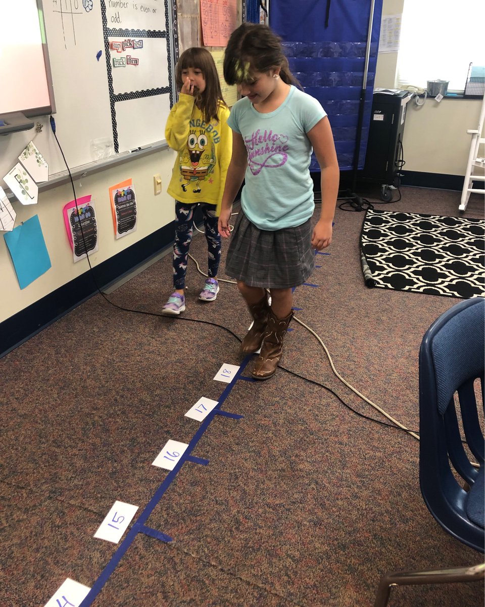 clearcreekcubs's tweet photo. Ms. Lloyd’s class worked on number lines to add and subtract this week. They used a human number line to solve word problems. Our teachers always look for ways to make learning stick with our Cubs! #SuccessAtCCS #MathAlive #HandsOnLearning https://t.co/B6aP4PsK3F