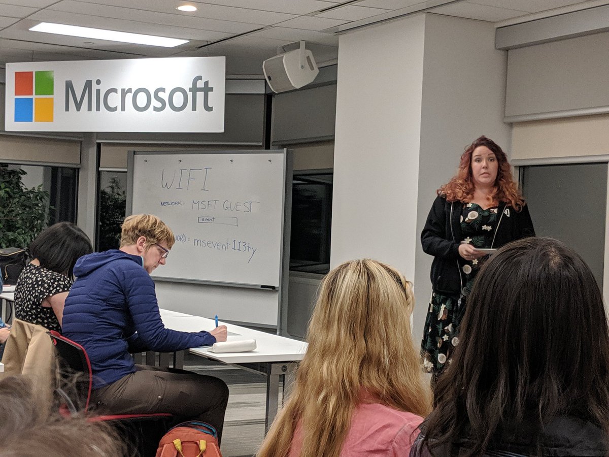 nathaliepedropm's tweet photo. Great talk about algorithm by @MDoveDesign at tonite's @Meetup @microsoftcanada and tips for women in tech. #TogetherWeRise #mtltech #TogetherWeCan #equity https://t.co/5fULNpqoGF
