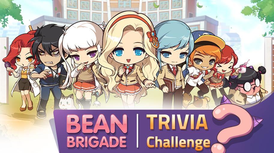 MapleStory's tweet photo. It's time to get schooled! The #MapleStory #BeanBrigade will be hosting trivia challenges! Test your wits and you can win some pretty awesome merch!!

⬇️⬇️SEE SCHEDULE⬇️⬇️ https://t.co/Qk8TpwLPBp
