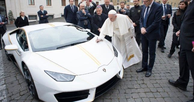 FutureHaiti's tweet photo. Pope's Lamborghini Huracan Donated for Seminary and Children's School in Haiti
https://t.co/vp0b5J6uUT https://t.co/WRIcez7L6p