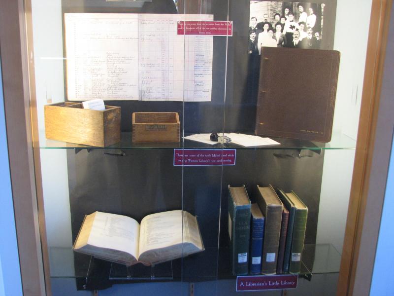 WAStateWomen's tweet photo. @WWU @WWULibraries @ohiou @librarycongress Mabel's portrait is displayed in the library as is an exhibit in her honor. Although Mabel passed away in 1964, many say that her ghost still roams the library's basement halls. #ghoststories #WashingtonWomen #MabelZoeWilson #WilsonLibrary https://t.co/k6IPg94AnO