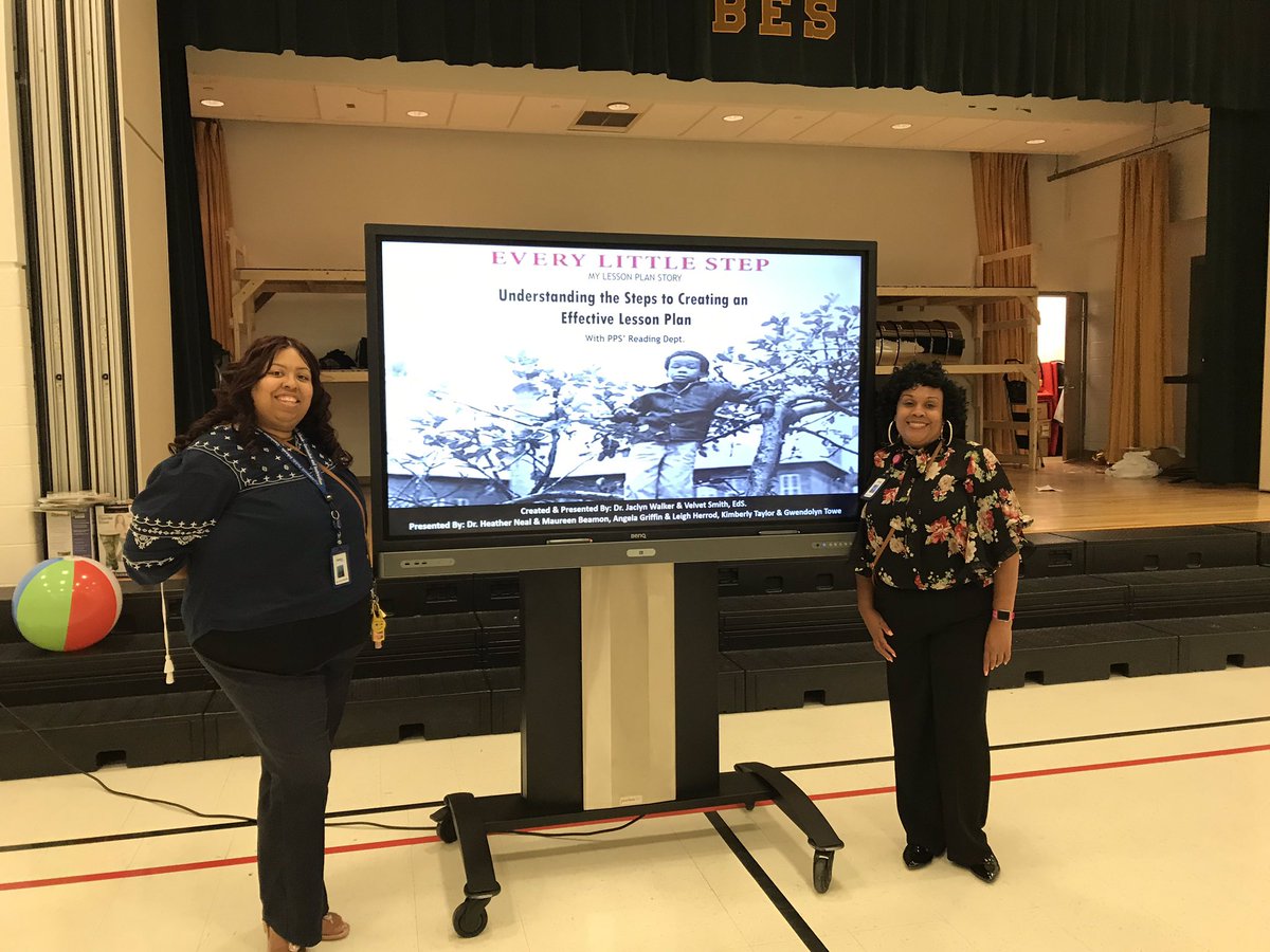 PCPSreads1's tweet photo. Dr. Walker &amp; Ms. Smith provided K-2 teachers from across the district with an outstanding interactive workshop on lesson planning! @ebracyPPS @PortsVASchools https://t.co/bV1p5KLpb1