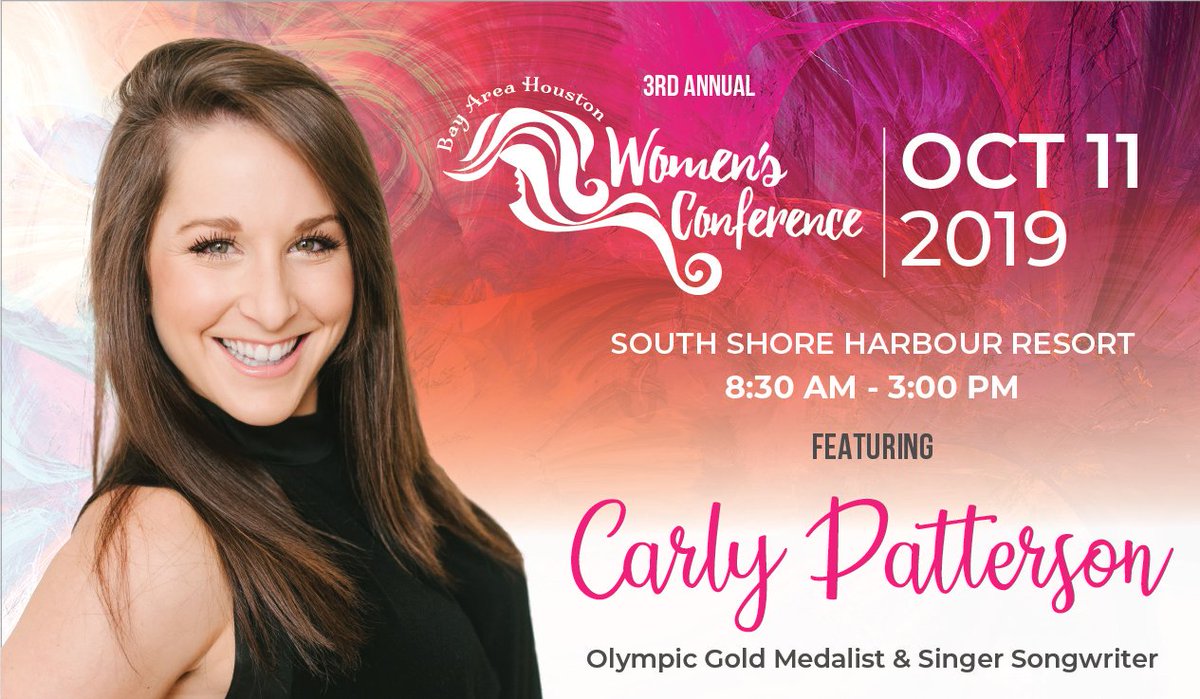 mytopstarevent's tweet photo. 🔥#Speaker Announcement: #Olympic #Gold Medalist &amp; Singer Songwriter @CarlyPatterson to keynote 2019 Bay Area Houston Women's #Conference. 🎟#Tickets online at https://t.co/xFlBa19WZI https://t.co/jqjsaSPPrF