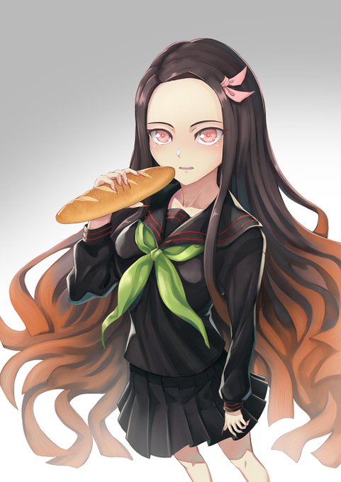 yuki7128さんがTwitterに投稿した竈門禰豆子(鬼滅の刃)のイラスト。