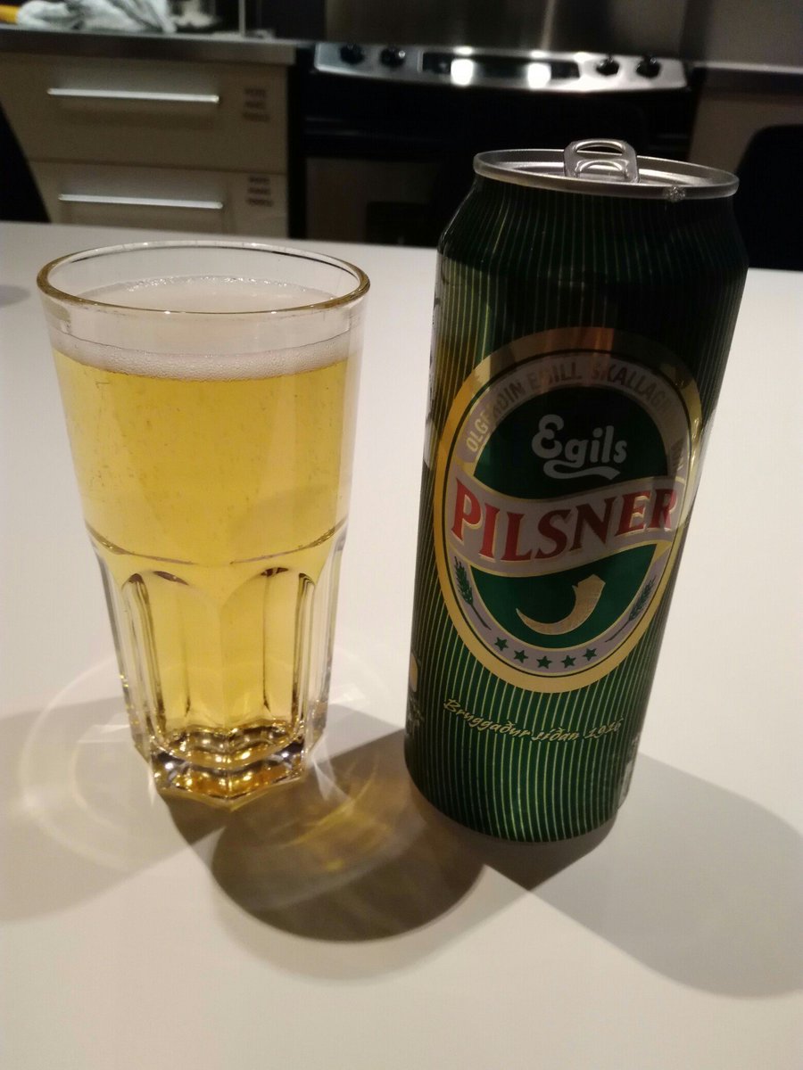 朝森久弥 A Twitter Egils Pilsner アイスランド産のビール アルコール度数が2 25 と低い ので ビンブージンではなく一般のスーパーで買える 僕はbonusでisk95で買った 炭酸が強く味は薄い ある意味 日本のビール っぽいビール B Beertalk T Co