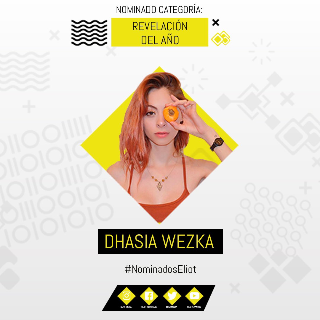 EliotMedia's tweet image. ¡Felicidades a @DhasiaWezka por su nominación a los #EliotAwards2019 en la categoría Revelación del Año! 

¡RT si es tu favorita!

#NominadosEliot