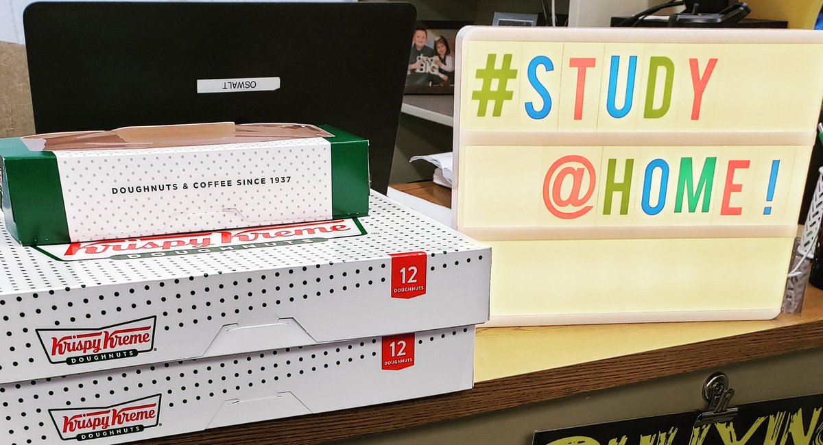 mathinmotionALC's tweet photo. Nothing like the smell of hot, fresh doughnuts to motivate our 8th graders this morning! #wintheday @NiRiverMS #mathteacher #bestmiddleschoolintheworld https://t.co/Y8jm1Kjzit