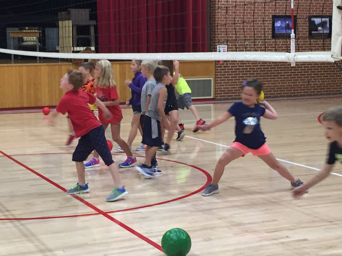 JBFFA1's tweet image. The second grade brought the most food for the FFA food drive. Their reward....DODGEBALL! #livingtoserve #fun4everyone