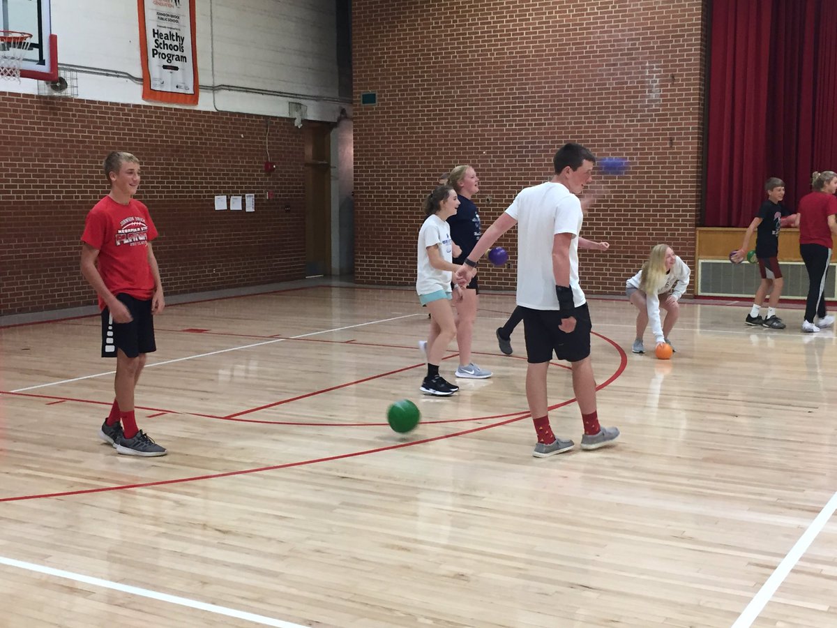 JBFFA1's tweet image. The second grade brought the most food for the FFA food drive. Their reward....DODGEBALL! #livingtoserve #fun4everyone