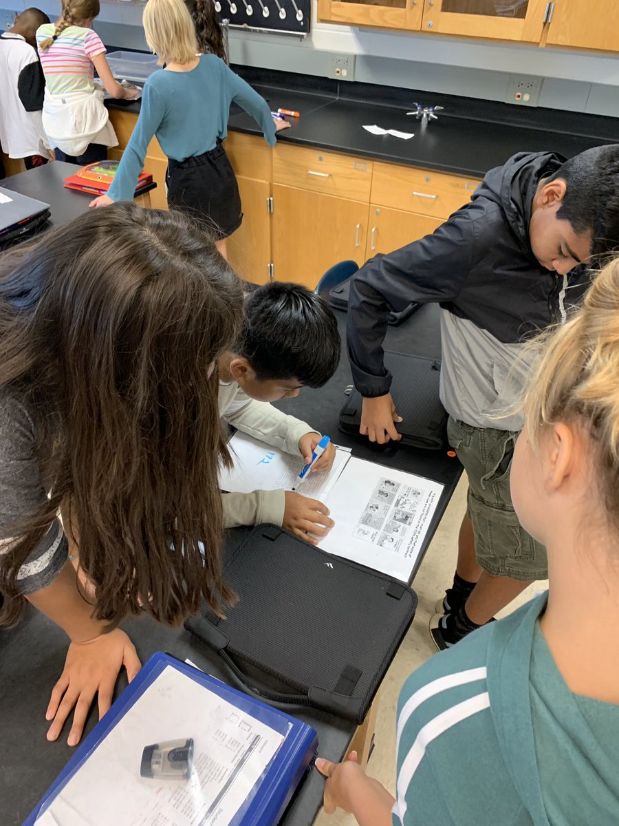 ...and today we wrapped up lab safety breakouts with @MrR_TJMScience ‘s students. There was a lot of critical thinking and teamwork happening! #breakoutedu #fcpshal #tjmspride