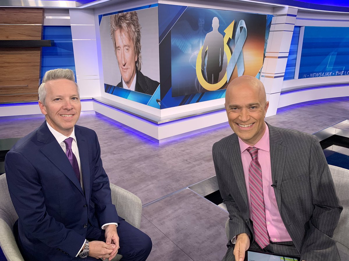 In honor of Sir Rod Stewart (isn’t he a knight now?), I made sure my hair was super high as I discussed #prostatecancerscreening on <a href="/wjxt4/">News4JAX</a> for #ProstateCancerAwarenessMonth. Thanks #mciverclinic and @MemorialJax for the opportunity!