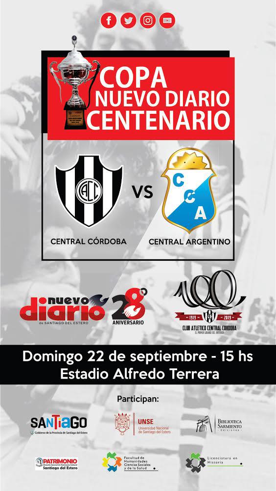 CCA19130FICIAL's tweet photo. #CcaProceres
Por los 100 años de @CACCSANTIAGO se jugará un partido de las Viejas Glorias del #Ferro y el #Albo reeditando el clasico ferroviario Será este domingo a las 15 hs Habrá homenajes espectáculos artísticos y una verdadera fiesta del fútbol #VamosCentralArgentinoTodavia https://t.co/Z1WZVGxPiW