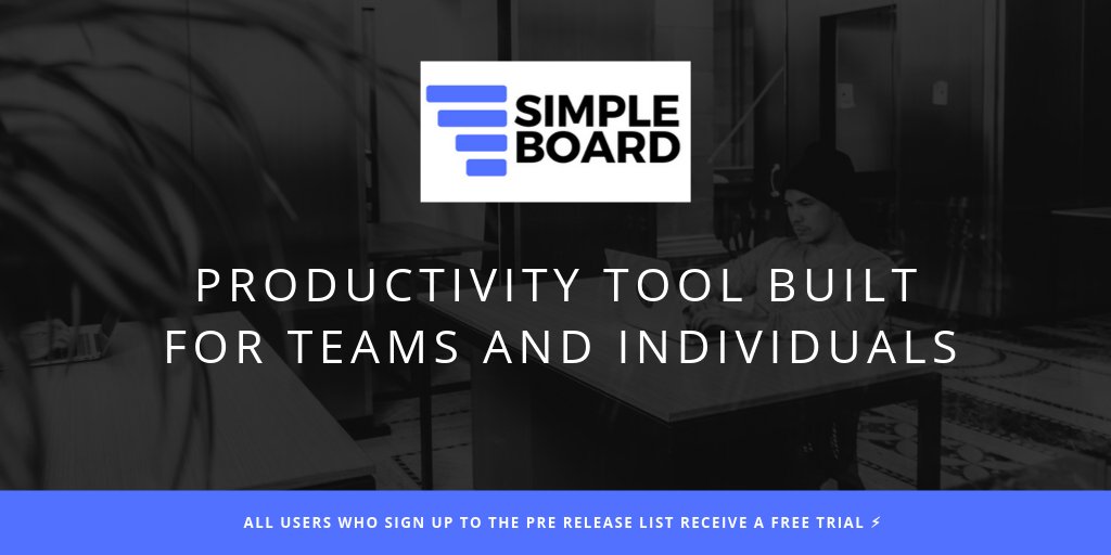 Sign up to the pre release list 📘 simpleboard.tech #productivity #project #management #motivated #career #startup #producthunt #kanban #agile #development #indiehackers