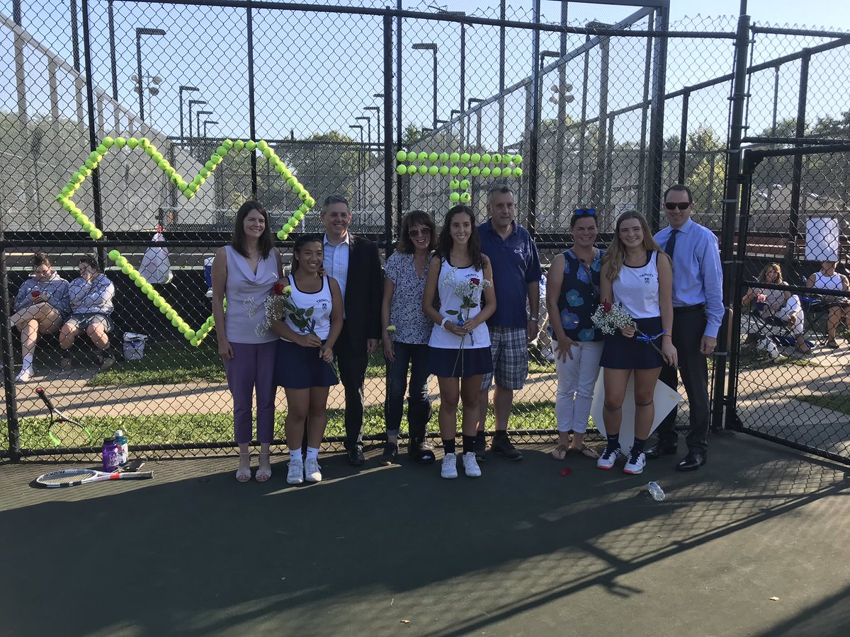 Blazerssports's tweet photo. Today we celebrated our Tennis seniors!  We 💙 seniors! 🎾🎾🎾 https://t.co/bKRN5TJRjc