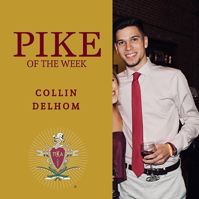 ULPikes's tweet photo. This weeks PIKE of the week is Collin Delhom 
Collin is a senior Business Management major from Zachary, Louisiana. He enjoys watching and playing sports. He is our External Vice President in the fraternity. Collin has gone above and beyond for PIKE and … https://t.co/C1dyB9ucHo https://t.co/ZcLCElLlRm