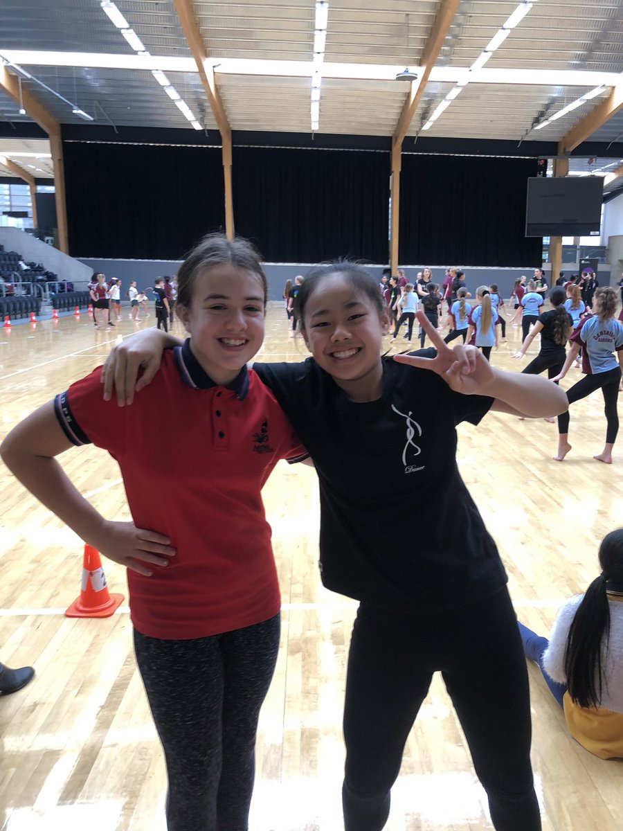 Sophie and Kate representing @AshfieldPS at the first Schools Spectacular rehearsal! <a href="/ms_pryke/">6P with Ms Pryke</a>