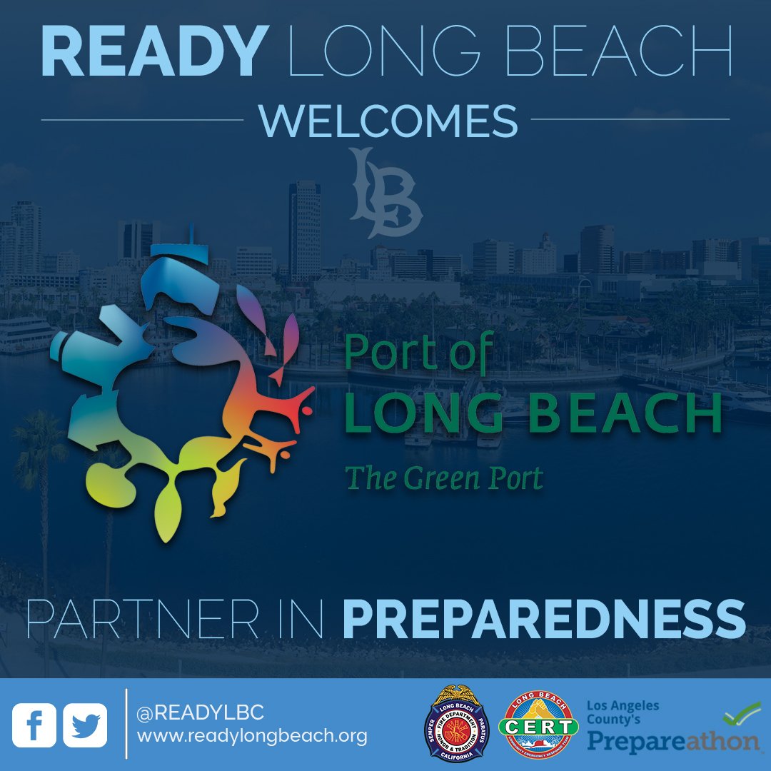 #RUREADY? The <a href="/portoflongbeach/">Port of Long Beach</a> is! Thank you for being our Partner in Preparedness. Be sure to stop by their booth and learn about The Green Port. 🌱

#ReadyLB #RLB2019 #Community #Prepare #RUREADY #LongBeach #LBC