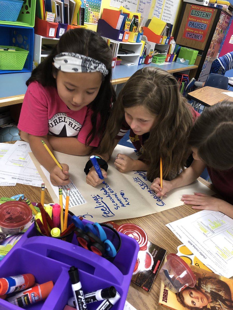 LRSCounselor's tweet photo. Working together to develop coping strategies in Mrs. Betmudez’s class. #teachlres #everyliononeroar #collaborativethinkers @LaurelRidgeES @Luv2teach15 https://t.co/Rw2f4XPxQL