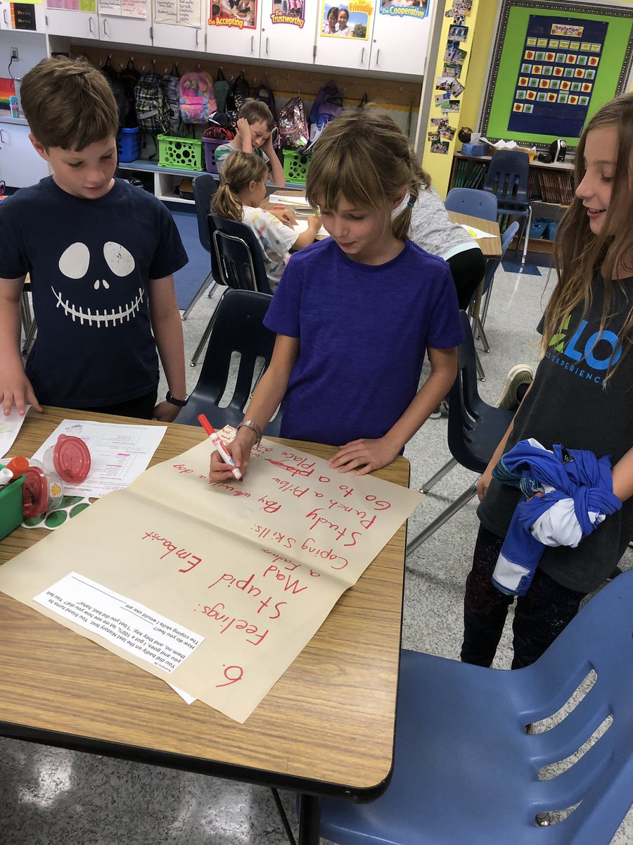 LRSCounselor's tweet photo. Working together to develop coping strategies in Mrs. Betmudez’s class. #teachlres #everyliononeroar #collaborativethinkers @LaurelRidgeES @Luv2teach15 https://t.co/Rw2f4XPxQL
